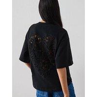 Allsaints Esme Amelie Tee - Black