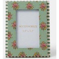 Accessorize Floral Block Print Photo Frame 5.2 X 3.2