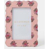 Accessorize Floral Scallop Photo Frame 5.2 X 3.2