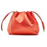 Moda In Pelle Ruched Bucket Shoulder Bag