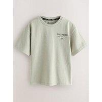 Smallsaints Boys Underground Logo Back Print T-Shirt - Stone