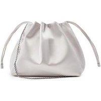 Moda In Pelle Ruched Bucket Shoulder Bag