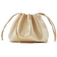 Moda In Pelle Ruched Bucket Shoulder Bag