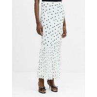 French Connection Polka Dot Chiffon High Waist Midi Skirt