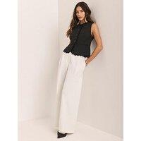 Mint Velvet Straight Leg Trouser - Ivory