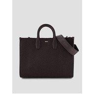 Boss Women'S Chevron Textured Medium Tote Bag - Brown