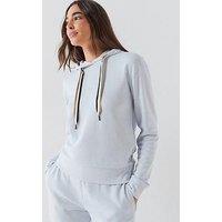 Boss Stripe Drawstring Hoodie - Light Blue