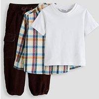 The Very Collection Boys Check Shirt And Twill Trousers Outfit Set (9 Months - 7 Years)