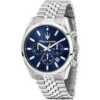 Maserati Attrazione 43Mm Mult Blue Dial Ss Br