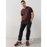 The Very Collection Premium Heavyweight Relaxed Fit Cuffed Joggers - Black