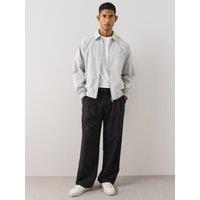 The Very Collection Mens Wool Blend Relaxed Fit Formal Trouser - Black