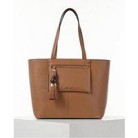Luella Grey Cindy Camel Casual Tote With Laptop Pouch