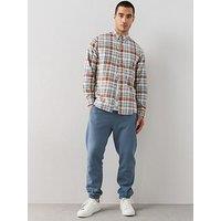 The Very Collection Premium Heavyweight Relaxed Fit Cuffed Joggers - Airforce Blue