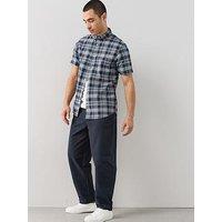 The Very Collection Barrel Fit Jersey Trousers With Stretch - Navy