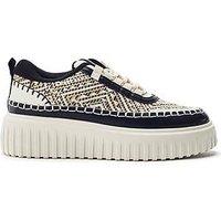 Moda In Pelle Barika Taupe Porvair Chunky Textile Detail Trainer