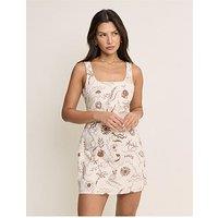 Nobodys Child Connie Shift Dress - Cream