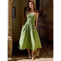 Nobodys Child Mandy Midi Dress - Green