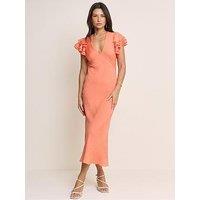 Nobodys Child Layla Midi Dress - Orange