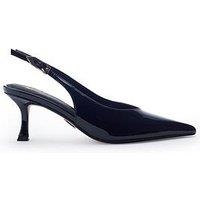 Moda In Pelle Gallia Black Patent Pointed Toe Slingback