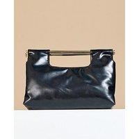 Little Mistress Black Bar Clutch