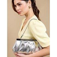 Little Mistress Silver Frame Clutch