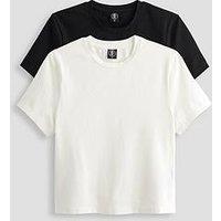 Gym King Womens Victory Jersey Cap Sleeve Tee (2Pk) - Black