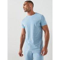 Gym King Mens Fundamental Linear T-Shirt - Blue