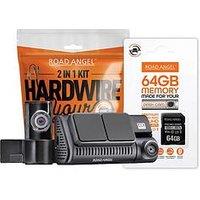 Road Angel Halo Ultima Dual Deluxe 4K Dash Cam 64Gb Microsd & Hardwiring Kit