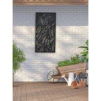 Panacea Leaves Gardens Screen 120 X 60 Cm Black