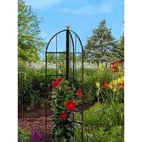Panacea Modern Farmhouse Folding Obelisk Black With Copper Ball