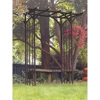 Panacea Flat Top Garden Arch With Finials