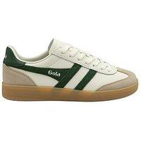 Gola Womens Viper Leather Trainer - White/Green