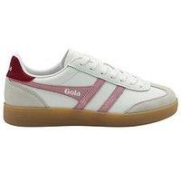 Gola Womens Viper Leather Trainer - White/Pink