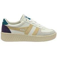 Gola Womens Grandslam Trident Trainer - White/Yellow