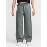 Nike Big Kids Club Fleece Open-Hem Trousers - Green