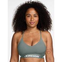 Jordan Nike Womens Essentials Indy Light Support Adjustable Sports Bra - Green