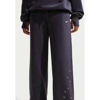 Nike Womens Studio Fleece Speed Open Hem Jogging Bottoms - Grey