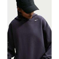 Nike Womens Studio Fleece Oversized Overhead Hoodie - Grey