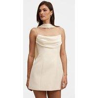 Forever New Darcy Scarf Mini Dress - Cream