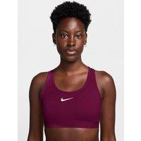 Nike Womens Training Swoosh Medium Support Sports Bra - Red