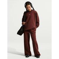 Nike Nike Junior Girls Studio Club Fleece Open Hem Joggers - Red