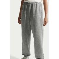 Nike Girls Junior Studio Club Fleece Loose Fit Joggers - Grey