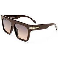Le Specs Shield Offside Sunglasses - Brown