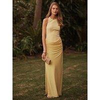 Forever New Lula Halter Maxi Dress - Yellow