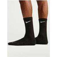 Nike Unisex Everyday Elevated Crew Socks (3 Pack) - Black