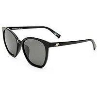 Le Specs Square Nirvana Sunglasses - Black