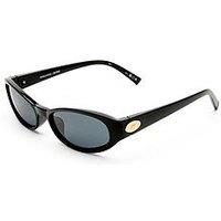 Le Specs Oval Popalicious Sunglasses - Black
