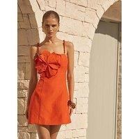 Forever New Nicolette Flower Mini Dress - Orange