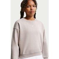 Nike Junior Girls Studio Club Fleece Sweatshirt - Beige