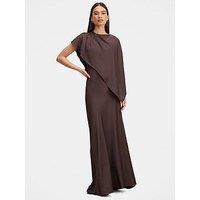 Forever New Zinnia Cape Maxi Dress - Brown